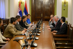 13 January 2025 The National Assembly Speaker in meeting with the US Ambassador to Serbia